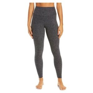 Alo High Waist Alosoft 7/8 Leggings - Dark Heather Grey